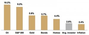 20-Year Annualized Returns by Asset Class (1993 - 2013)